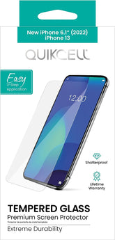 QUIKCELL Apple iPhone 13/Apple iPhone 13 Pro Tempered Glass Screen Protector - AG Deals